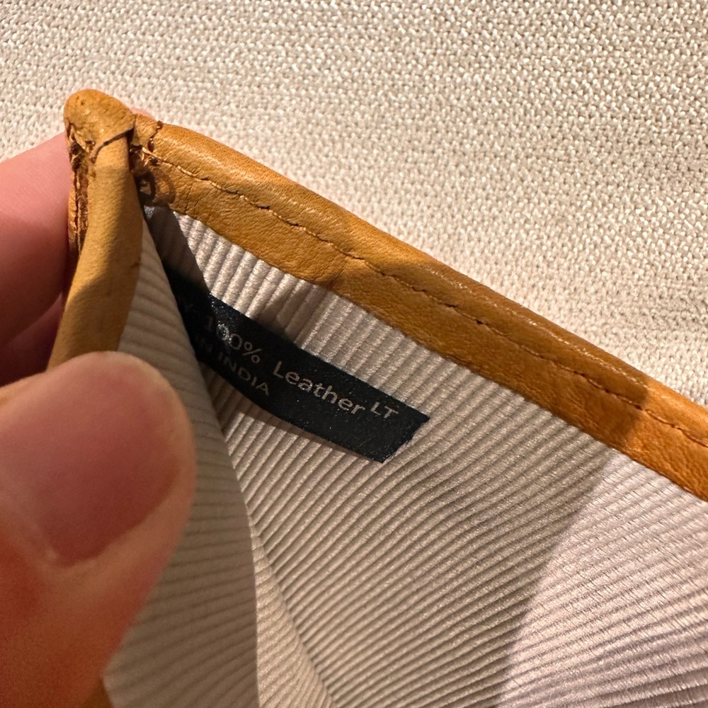 Margot Tan Leather Card Holder - Picture 5 of 14